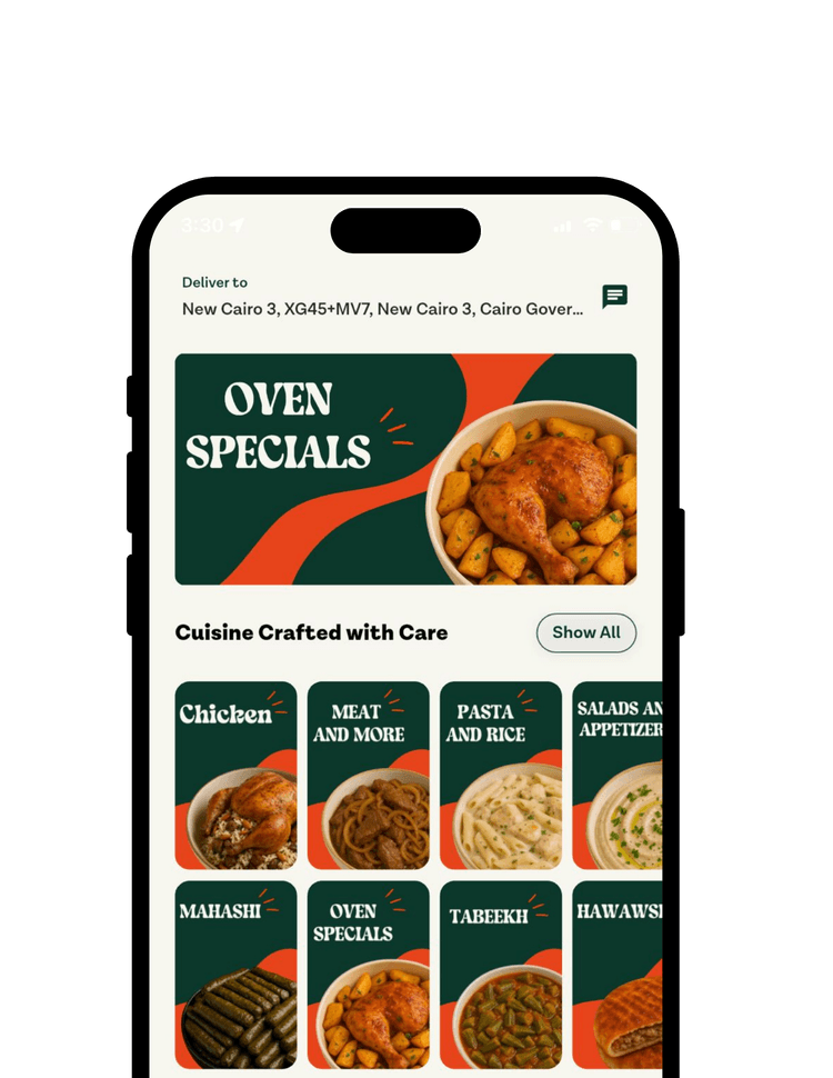 urkitchen app — browse and order homemade food