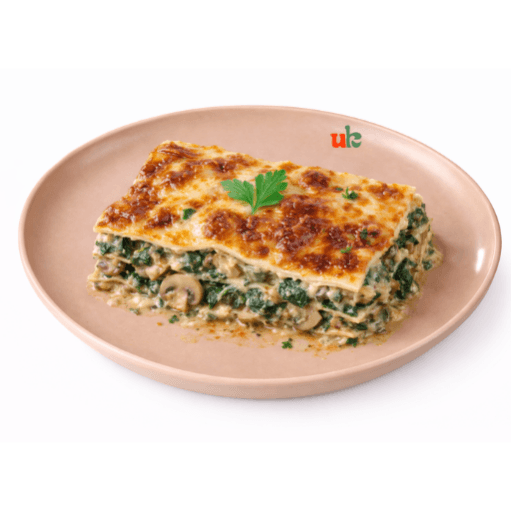 لازنيا سبانخ و مشروم