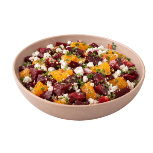 سلطة بنجر وبرتقال بالفيتا