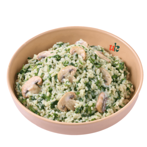 أرز بالسبانخ الكريمي