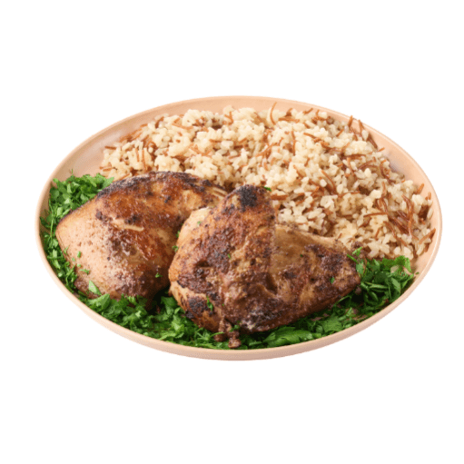 دجاج مشوي مع أرز بالشعيرية