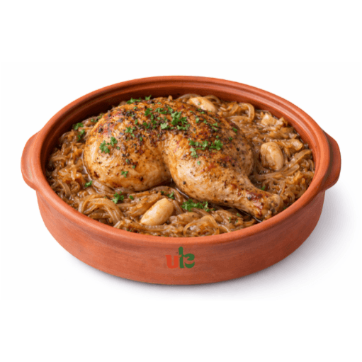 طاجن فراخ البصل نص فرخه