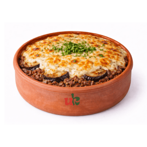 باذنجان بالبشاميل واللحم